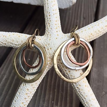 Aurora™ | Gold & Silver Vintage Earrings