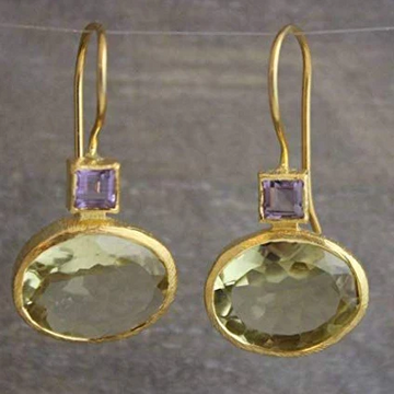 Lustre™ | Vintage Green Gold Earrings